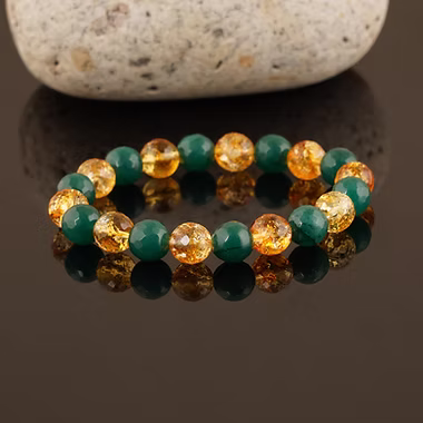 Green Aventure  Citrine Diamond Cut