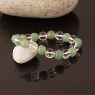 Clear quartz green Aventurine Mix (Light)