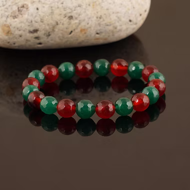 Green Aventure  Red Jasper Diamond Cut